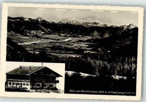Wackersberg Blick vom Blomberghaus auf das Lenggriesertal