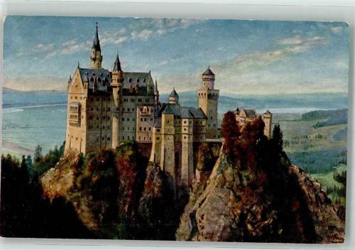 Neuschwanstein Schloss Neuschwanstein v.d. Marienbrücke gesehen