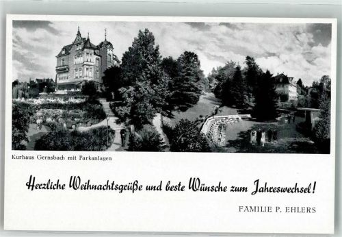Gernsbach Kurhaus Park Gasthaus Hotel Weihnachten Neujahr