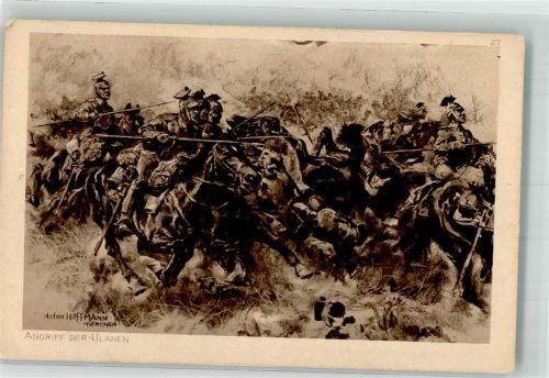 1915 Deutsche Ulanen Kavallerie im Galopp zum Sturmangriff Lehmanns Verlag Ostpreußenhilfe