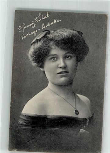 Hanny Trebert Soubrette Erotik Dekolette Variete Zirkus 1909