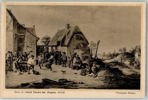 Flämische Kirmes sign. Teniers der Jüngere David Serie IXc