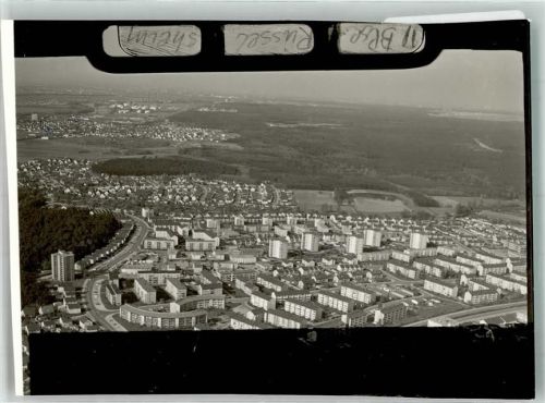 Rüsselsheim fliegeraufnahme Ort handschrfitlich Foto Original aus Archiv eines Ansichtskartenverlags