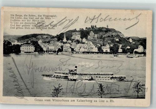 Linz Gasthaus Winzerhaus am Kaiserberg Raddampfer