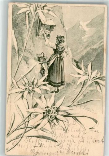 1904 sign. Dölker E. Frau Tracht