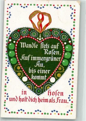 1918 Herz Spruch Verlag Abshagen Nr.240