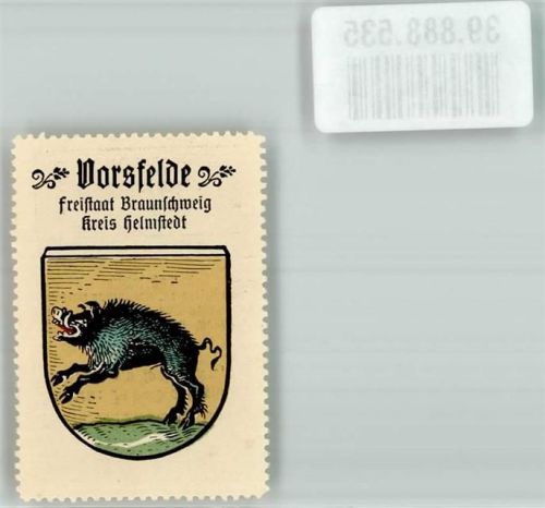 Vorsfelde Freistaat Braunschweig Kreis Helmstedt