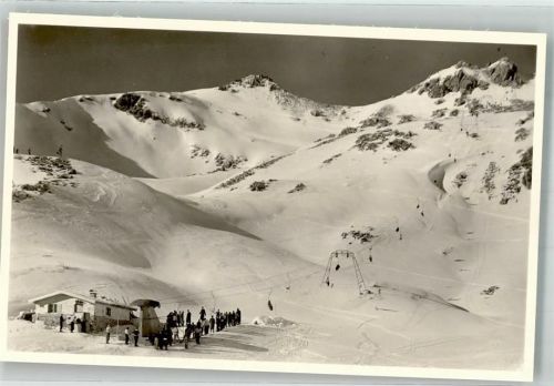 Oberstdorf Winter Nebelhorn Sessellift Talstation