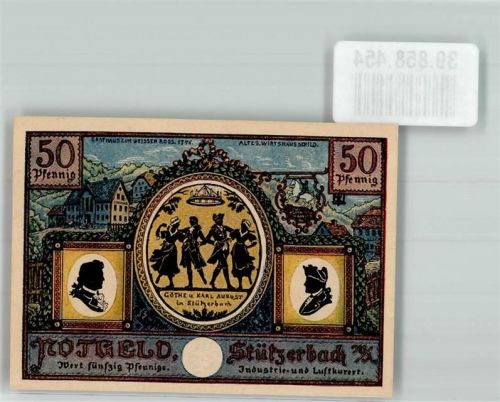 Stützerbach 1921 50 Pfennig ehem. Jagdschloss