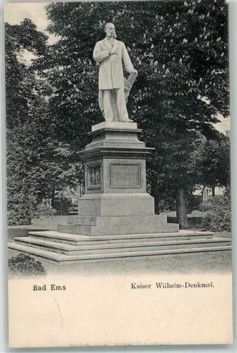 W5427 Bad Ems Denkmal Adel Kaiser Wilhelm I
