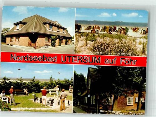Utersum Ferienhaus Nissen Haus Thiemann Schachspiel
