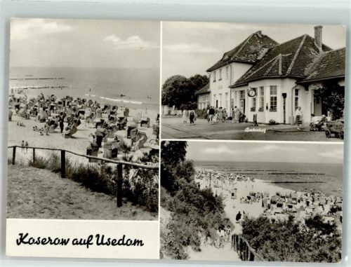 Koserow Strand Strandkörbe Bahnhof