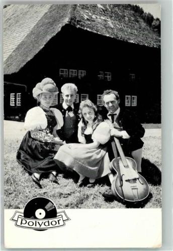 Schwarzwald Trio Seitz Tracht Gitarre Schwarzwaldhaus Informationskarte