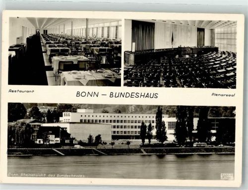 Bonn Bundeshaus Restaurant Plenarsaal Notopfermarke