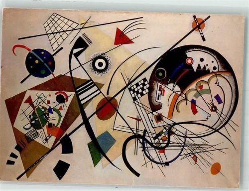 sign. Wassily Kandinsky Durchgehender Strich