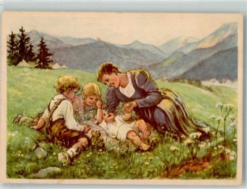Mutter Kinder Kunstverlah Georg Michel 1359