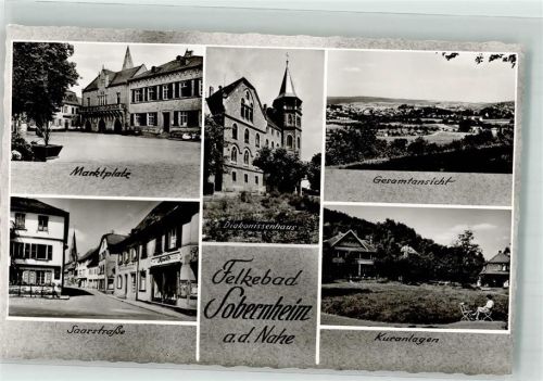 Sobernheim Marktplatz Saarstrasse Krankenhaus Diakonissenhaus Kuranlagen