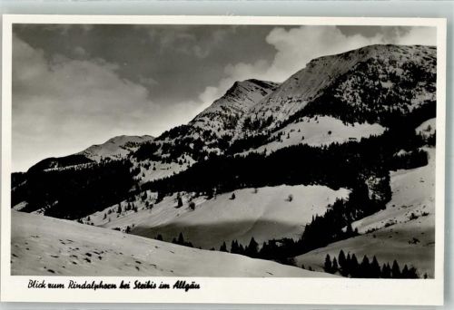 Steibis Blick zum Rindalphorn Winter Schnee Allgäu