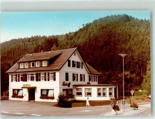 Schönmünzach Gasthaus Schiff Ort handschriftlich Foto Original aus Archiv eines Ansichtskartenverlags