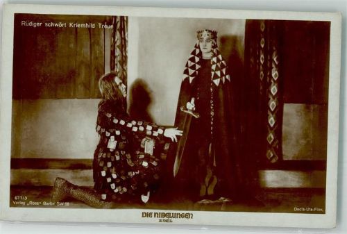 Rüdiger schwört Kriemhild Treue Decia-Ufa-Film 677/3