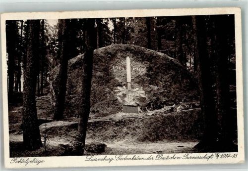Luisenburg 1932 Gedenkstein der Deutschen Turnerschaft 1914-1918
