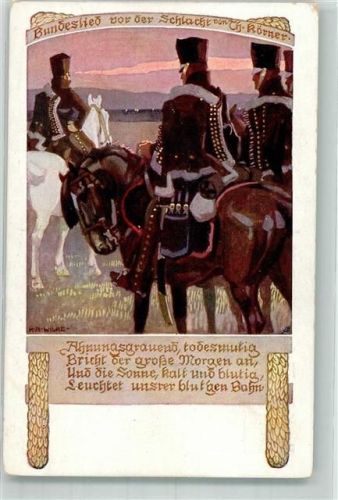 1913 sign. Wilke K.Alex Bundeslied v. d. Schlacht Deutscher Wehrverein e.V.