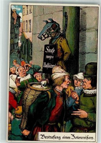 Bestrafung eines Zotenreißers Verlag E. Nister
