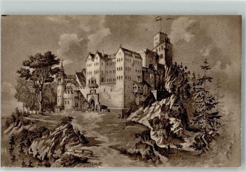 Baden-Baden Das alte Schloss vor seiner Zerstörung