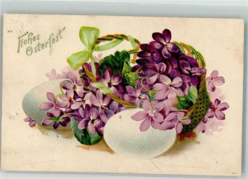 1913 Korb Veilchen Schleife