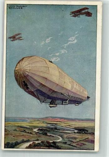 1915 WK I Zeppelin Hansa Flugzeug WK II militär Luftflottenverein