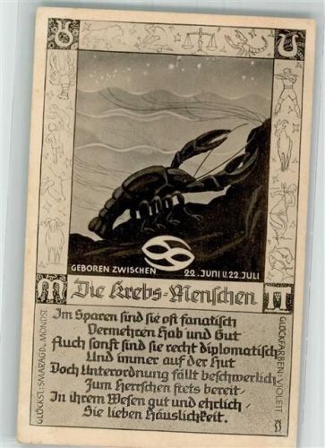 Krebs Menschen Rückseite Text