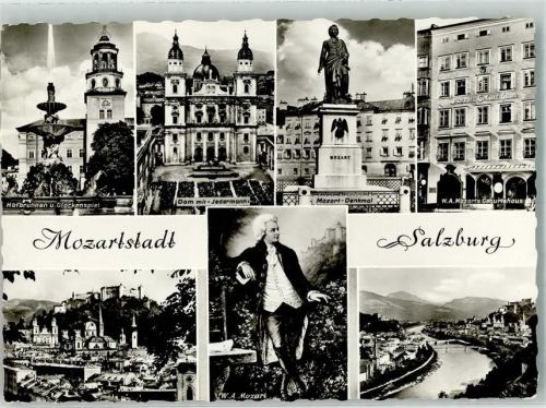 Salzburg Geburtshaus Hofbrunnen Denkmal