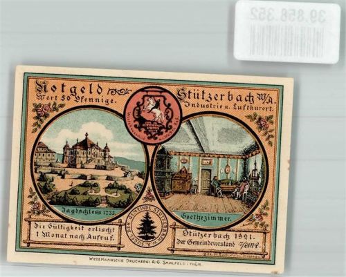 Stützerbach 1921 50 Pfennig Brausejahre