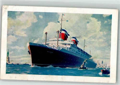 New York City 1952 Luxury liner