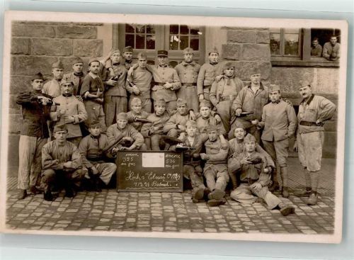 1924 Eine Gruppe Soldaten in Uniform aus dem Elsass