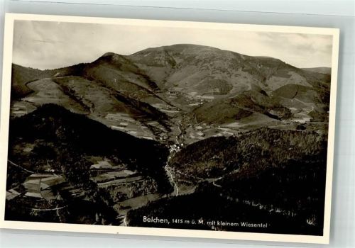 Belchen Fliegeraufnahme mit kleinem Wiesental