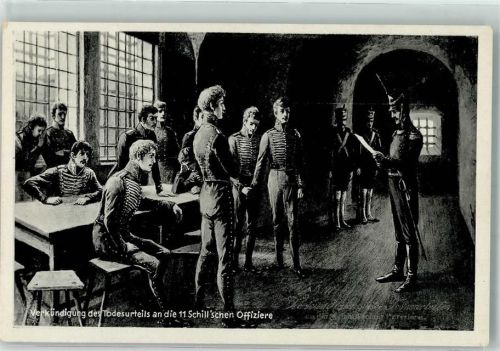 Wesel Todesurteil der 11 Schill`schen Offiziere 1809