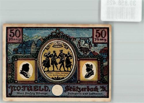 Stützerbach 1921 50 Pfennig ehem. Jagdschloss