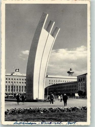 Tempelhof 1954 Denkmal Luftbrücke Foto AK