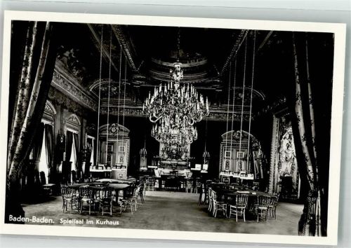 Baden-Baden Spielsaal im Kurhaus Kronleuchter