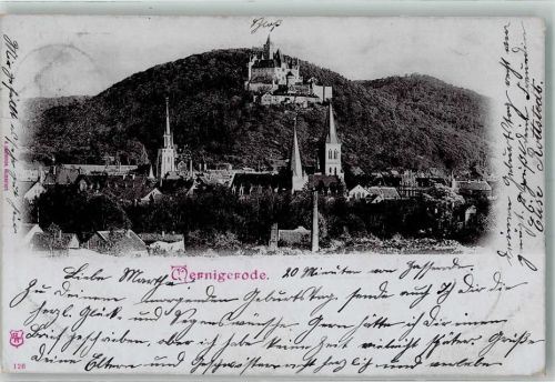 Wernigerode 1900 Schloss Kirche