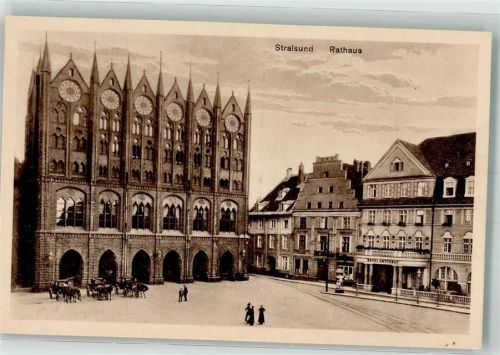 Stralsund 1928 Rathaus Mitteldeutscher Kunstverlag 9011