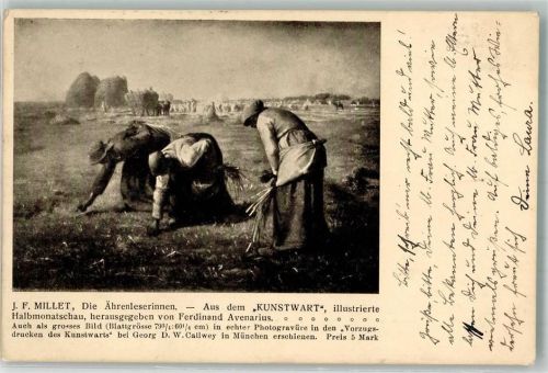 1912 sign. Miller J.F. Die Ährenleserinnen