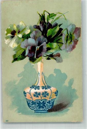 Cichorien Daniel Voelcker Kaffeezusatz Jugendstil Blumenvase