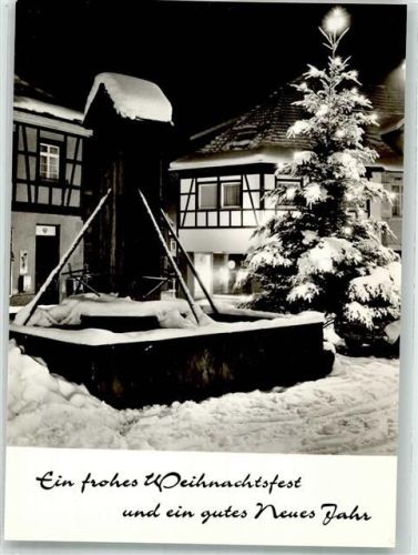 Gernsbach Winter Grüsse Weihnachten Neujahr Weihnachtsbaum