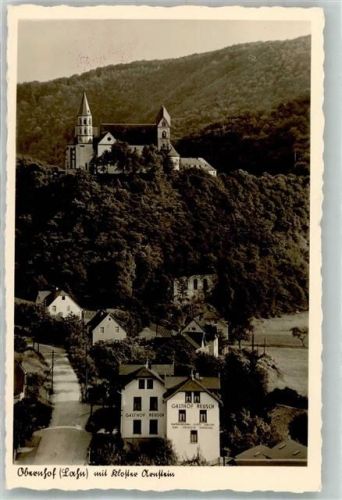 Obernhof Kirche Kloster Arnstein Gasthaus Reusch Foto AK