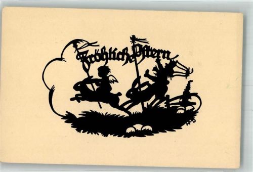 Ostern Hsen Engel Zwerg Scherenschnitt
