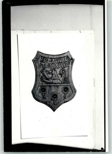 Marienfeld Wappen Ort handschriftlich Foto Original aus Archiv eines Ansichtskartenverlags