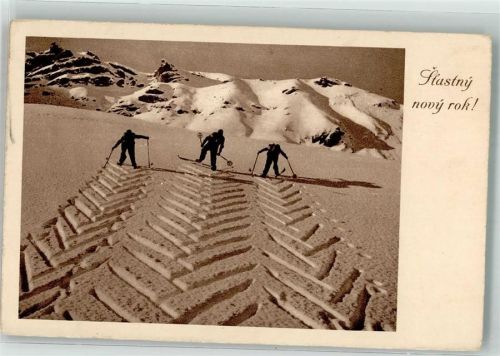 1940 Muster vom Skim im Schnee