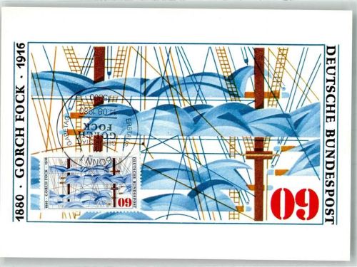 Bonn 1980 Zur Erinnerung an den Schriftsteller Gorch Fock mit Chronik Erstausgabetag Ort lt. Stempel